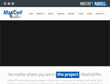 Tablet Screenshot of maxcellinnerduct.com